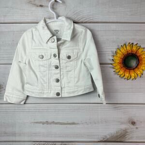 Baby Gap Toddler White Denim Jacket‎ 18-24 Months